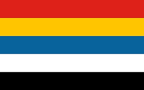 Flag of the Republic of China (1912–1928), representing the Five Races Under One Union principle