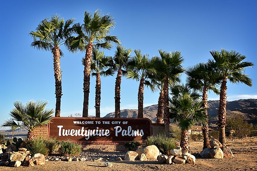 Twentynine Palms.