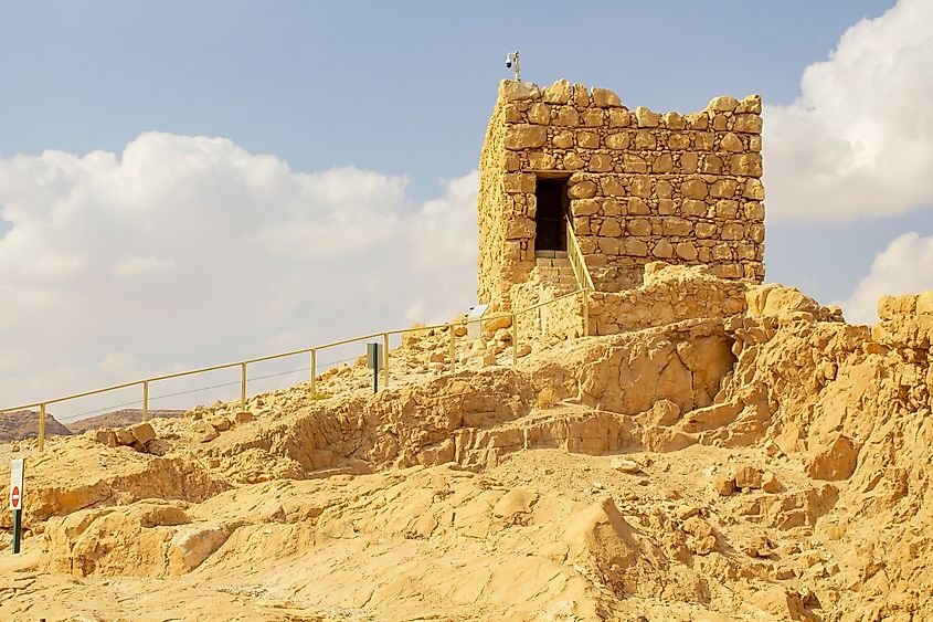 Ancient ruins at Masada, site of the Great Jewish Revolt.