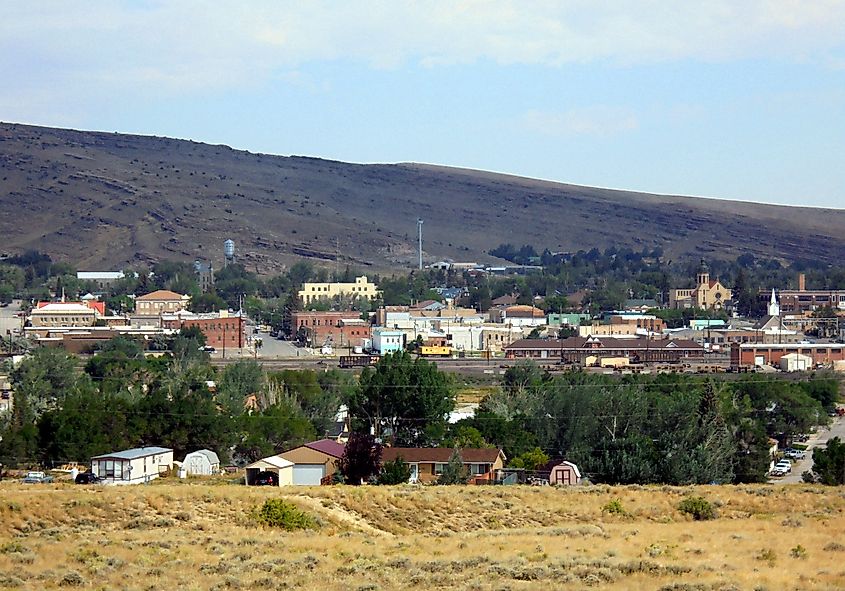 Downtown Rawlins in Wyoming.