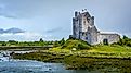 Dunguaire Castle, 16th-century tower house in County Galway near Kinvarra, Ireland.