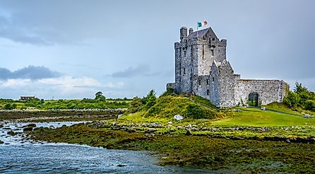 Dunguaire Castle, 16th-century tower house in County Galway near Kinvarra, Ireland.