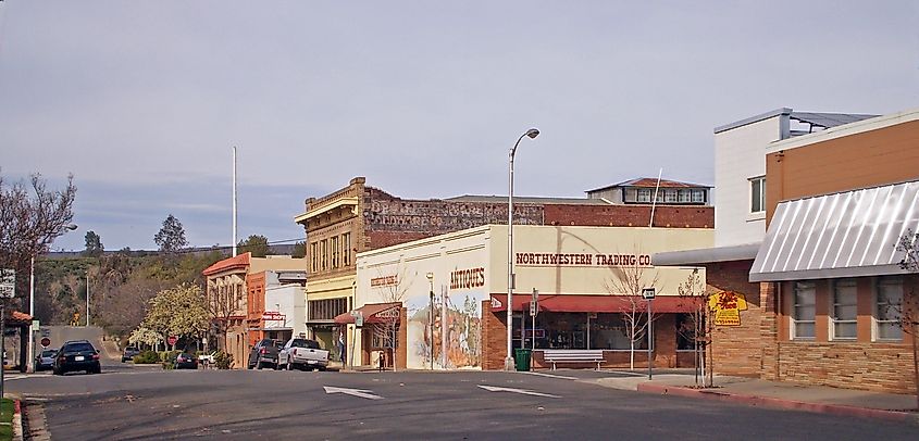 Downtown Oroville, California.