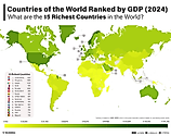 infographic showing the richest countries in the world