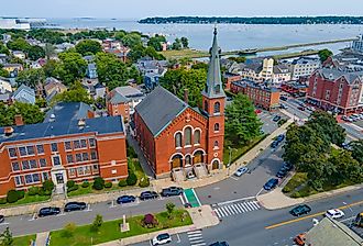 Overlooking Salem, Massachusetts.