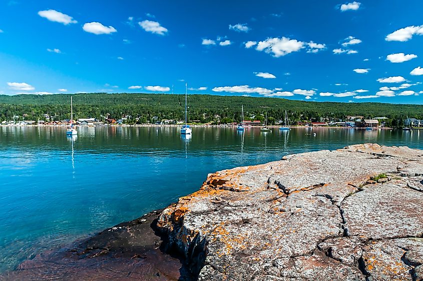 Artist Point at Grand Marais, Minnesota, on Lake Superior.