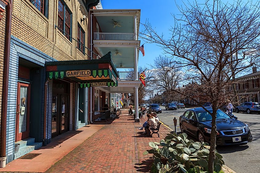 Downtown Chestertown, Maryland.