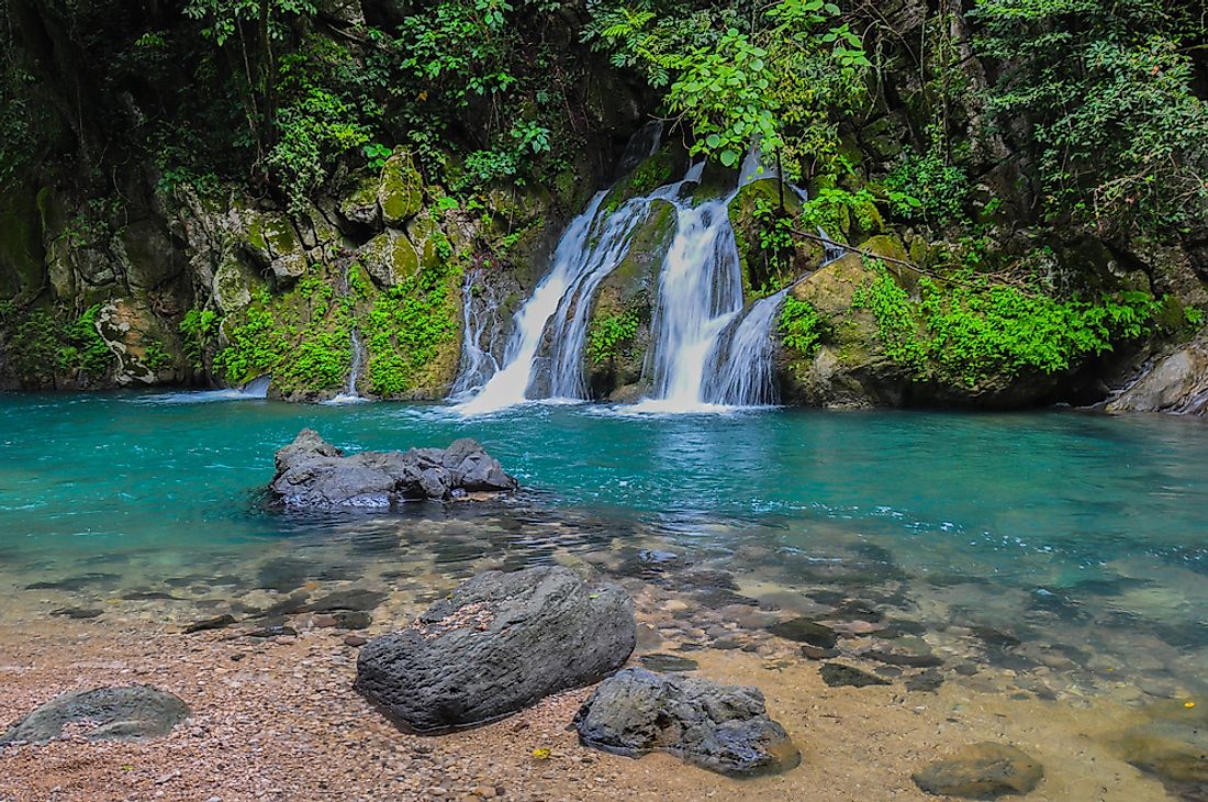 The falls at Puente de Dios are a major attraction to the region around Cañon de la Angostura.