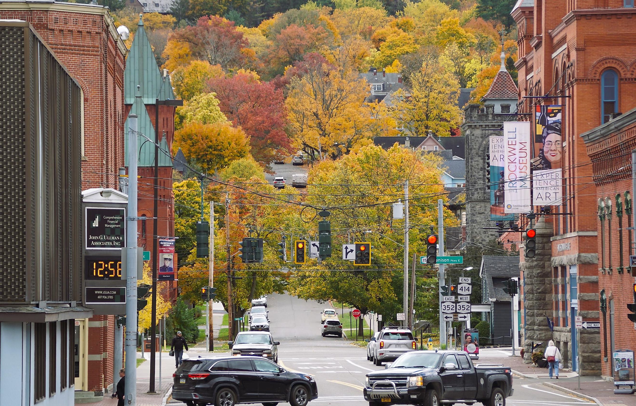 Downtown Corning, New York. Image credit Khairil Azhar Junos via Shutterstock.com