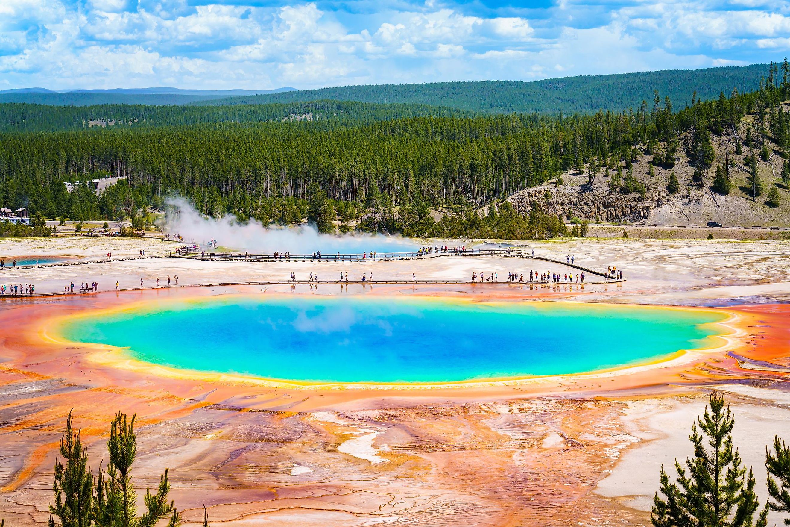 Grand Prismatic Spring, Yellowstone National Park.