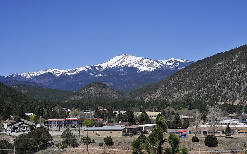 The beautiful town of Ruidoso, New Mexico.