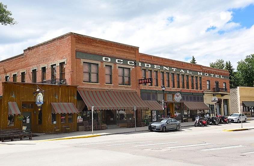 View of the Occidental Hotel in Buffalo, Wyoming.