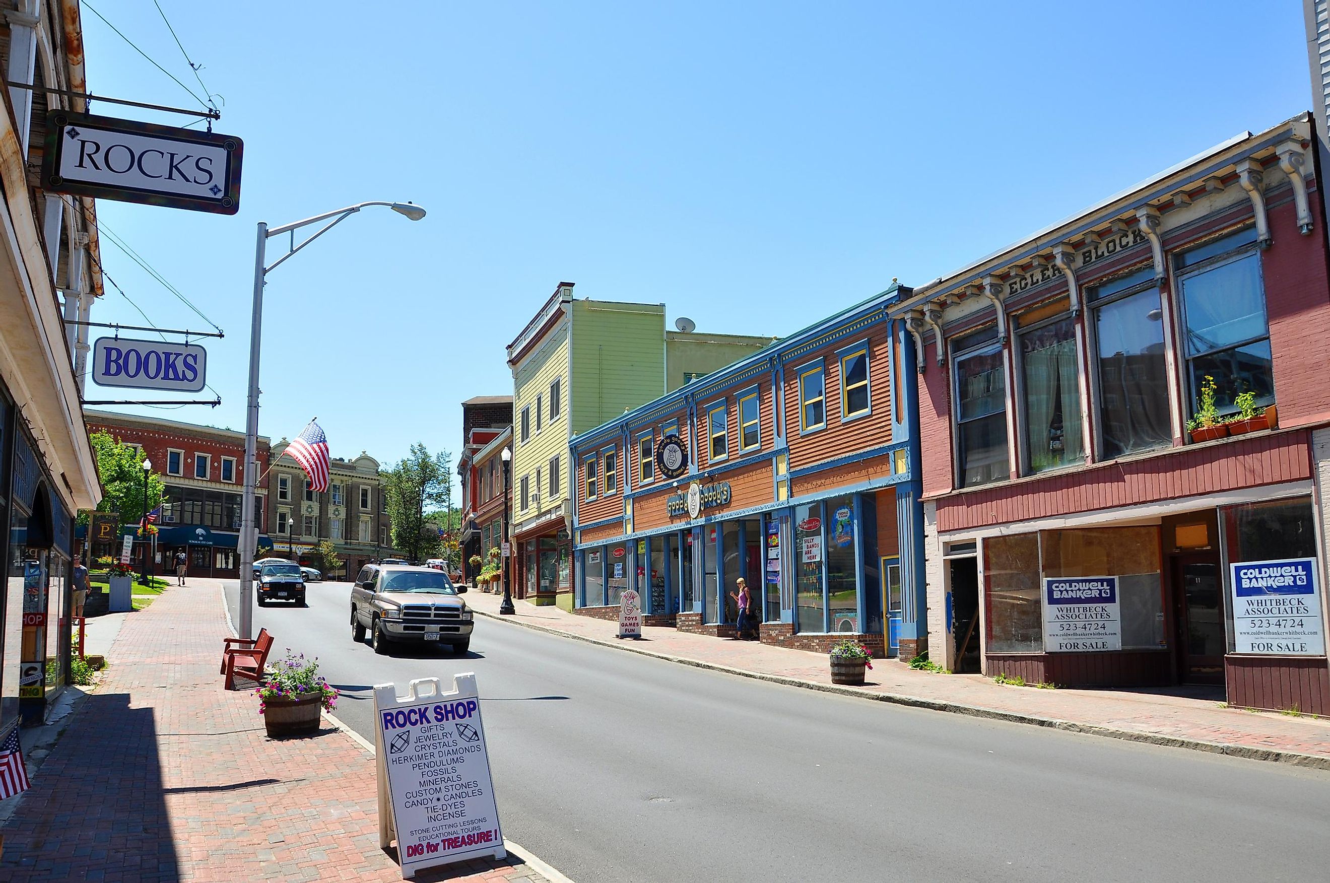 saranac lake in new york, street view