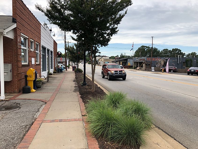 US Route 276 in Travelers Rest, South Carolina.